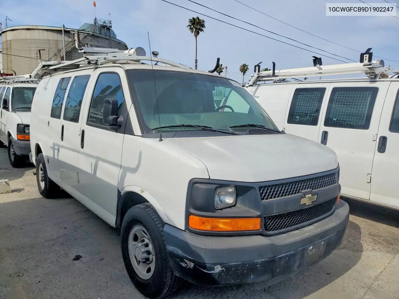 2013 Chevy Express G2500 Cargo VIN: 1GCWGFCB9D1902247 Lot: 62149866