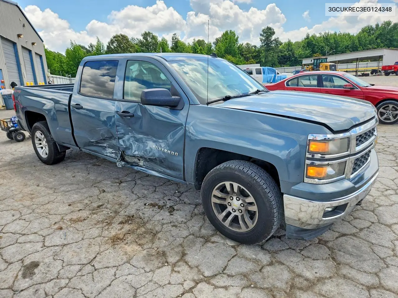 2014 Chevrolet Silverado K1500 Lt VIN: 3GCUKREC3EG124348 Lot: 56894936