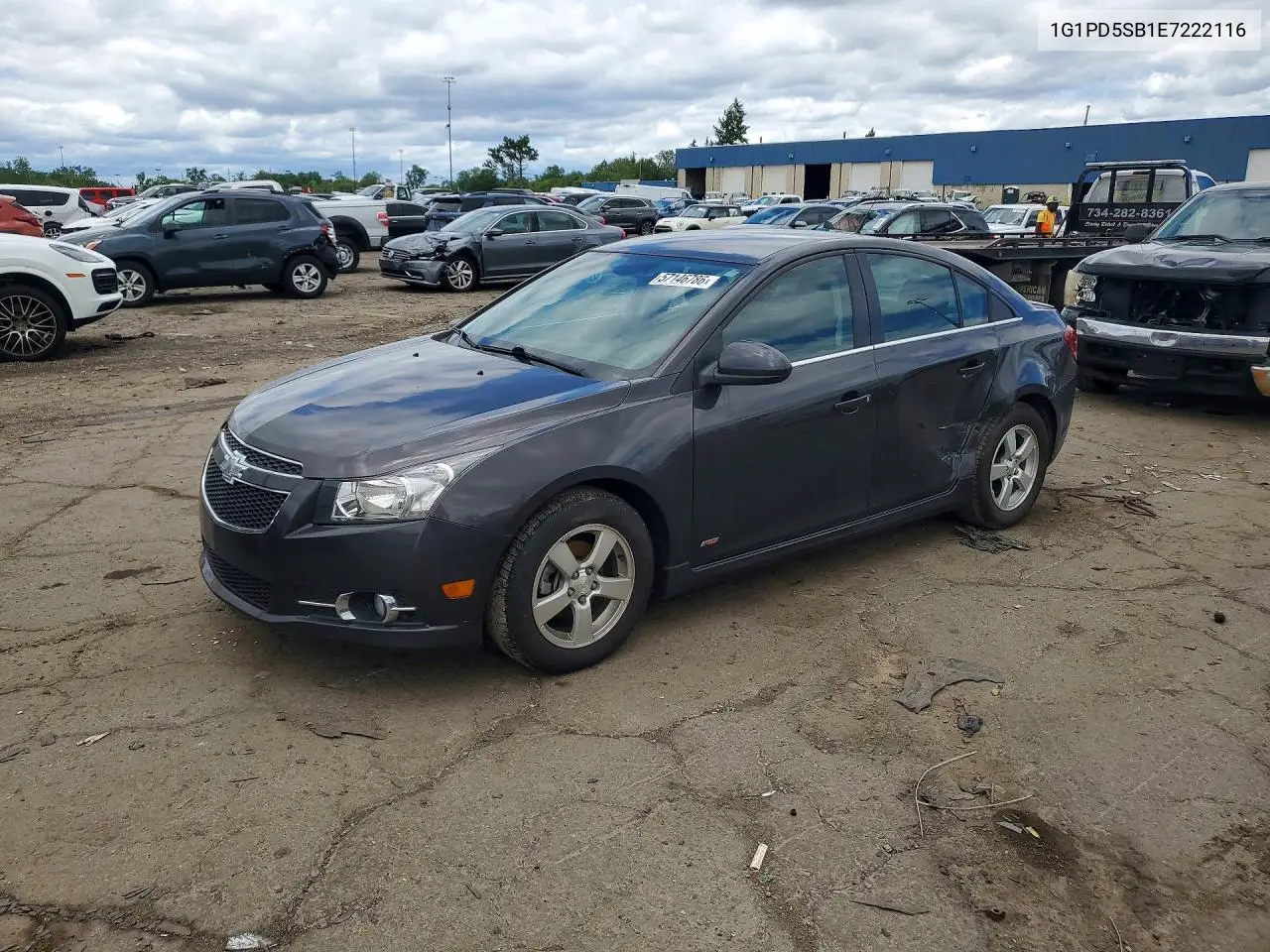 2014 Chevrolet Cruze Lt VIN: 1G1PD5SB1E7222116 Lot: 57146786