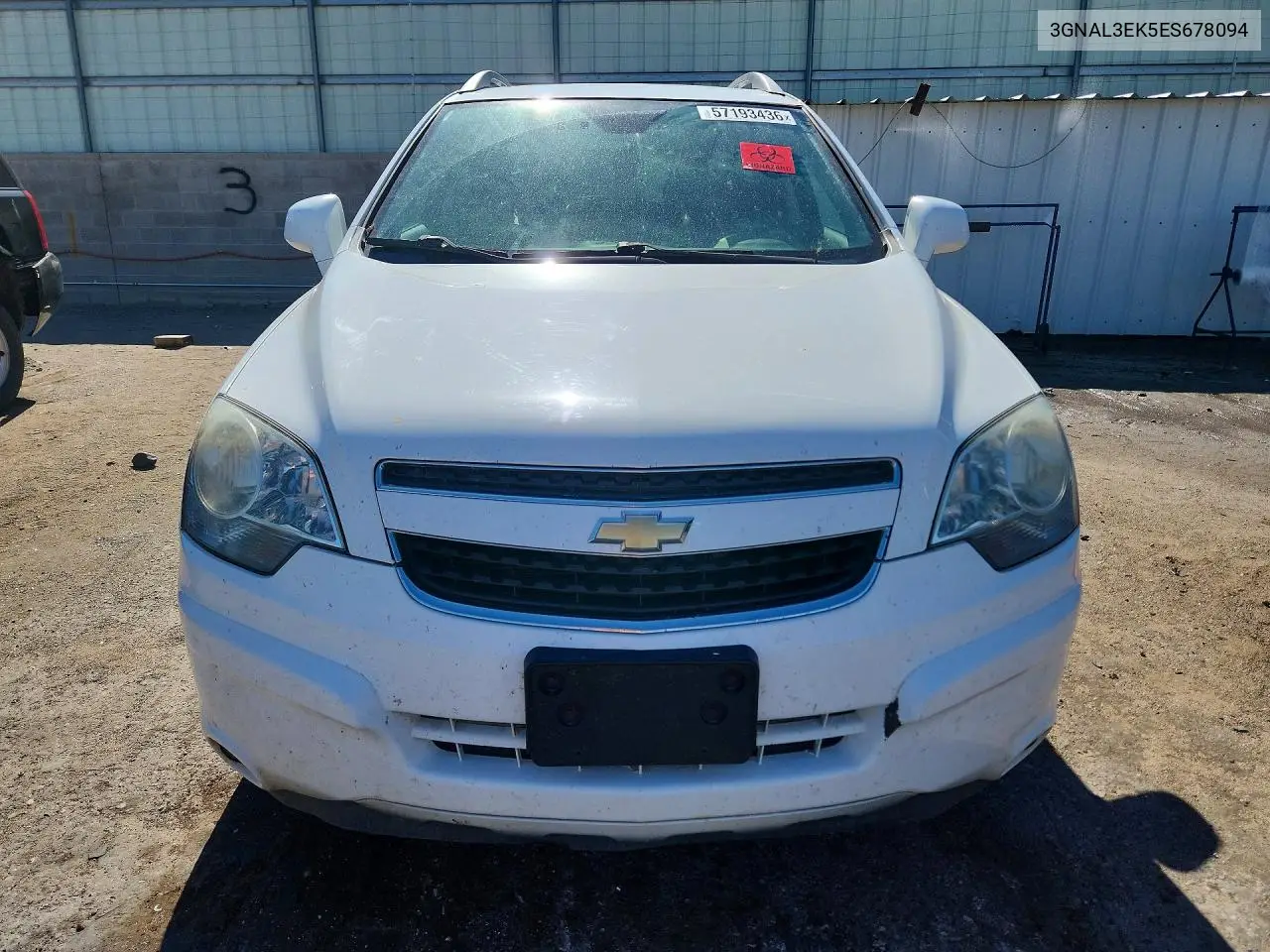 2014 Chevrolet Captiva Lt VIN: 3GNAL3EK5ES678094 Lot: 57193436