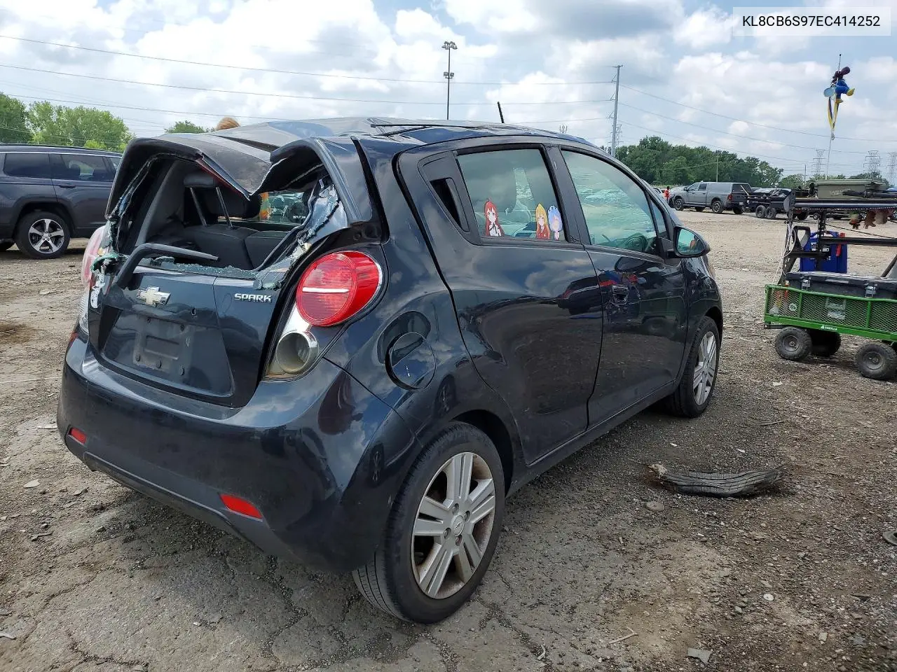 2014 Chevrolet Spark Ls VIN: KL8CB6S97EC414252 Lot: 60185556