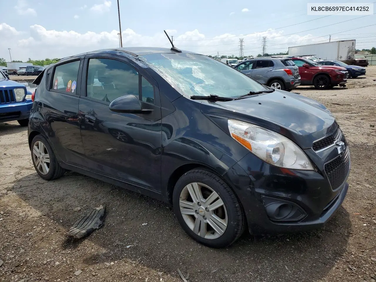 2014 Chevrolet Spark Ls VIN: KL8CB6S97EC414252 Lot: 60185556