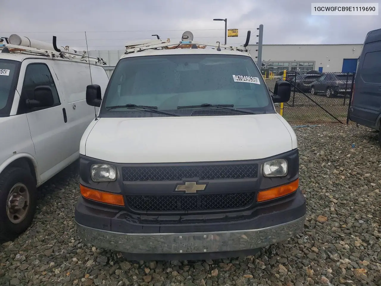 2014 Chevy Express G2500 Cargo VIN: 1GCWGFCB9E1119690 Lot: 62010456
