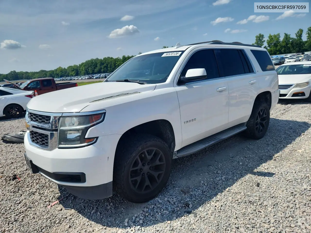 2015 Chevrolet Tahoe C1500 Lt VIN: 1GNSCBKC3FR597059 Lot: 56520136