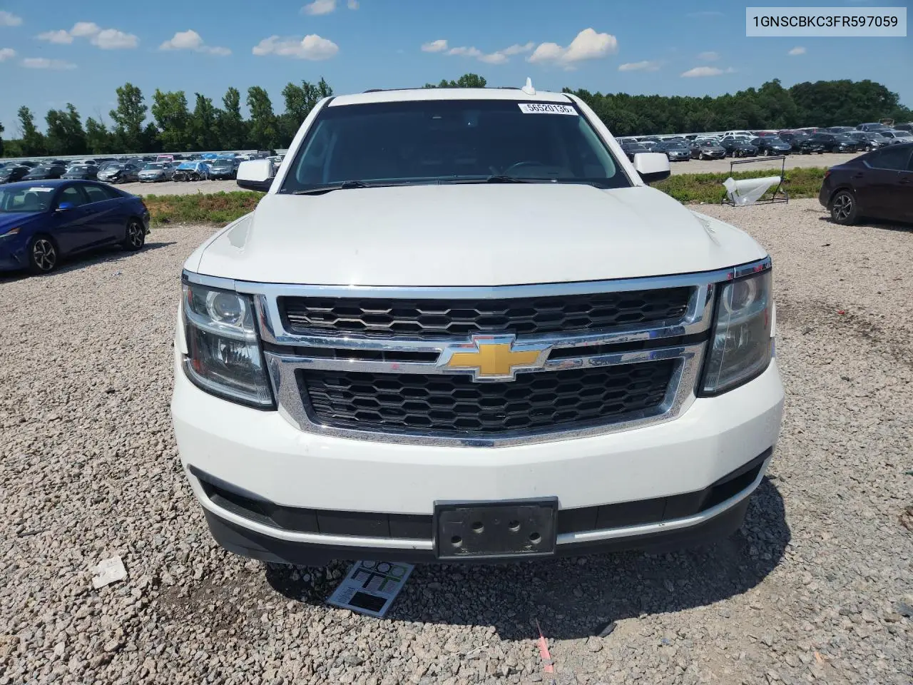 2015 Chevrolet Tahoe C1500 Lt VIN: 1GNSCBKC3FR597059 Lot: 56520136
