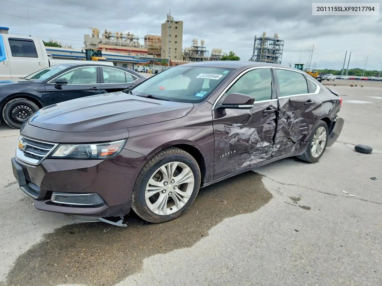 2015 Chevrolet Impala Lt VIN: 2G1115SLXF9217794 Lot: 57335946