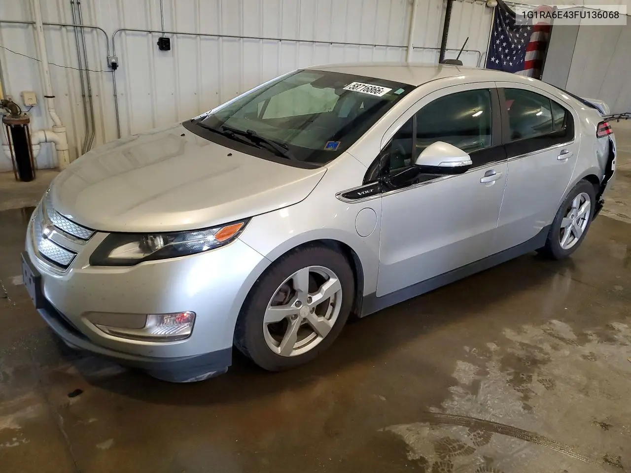 2015 Chevrolet Volt VIN: 1G1RA6E43FU136068 Lot: 58716866