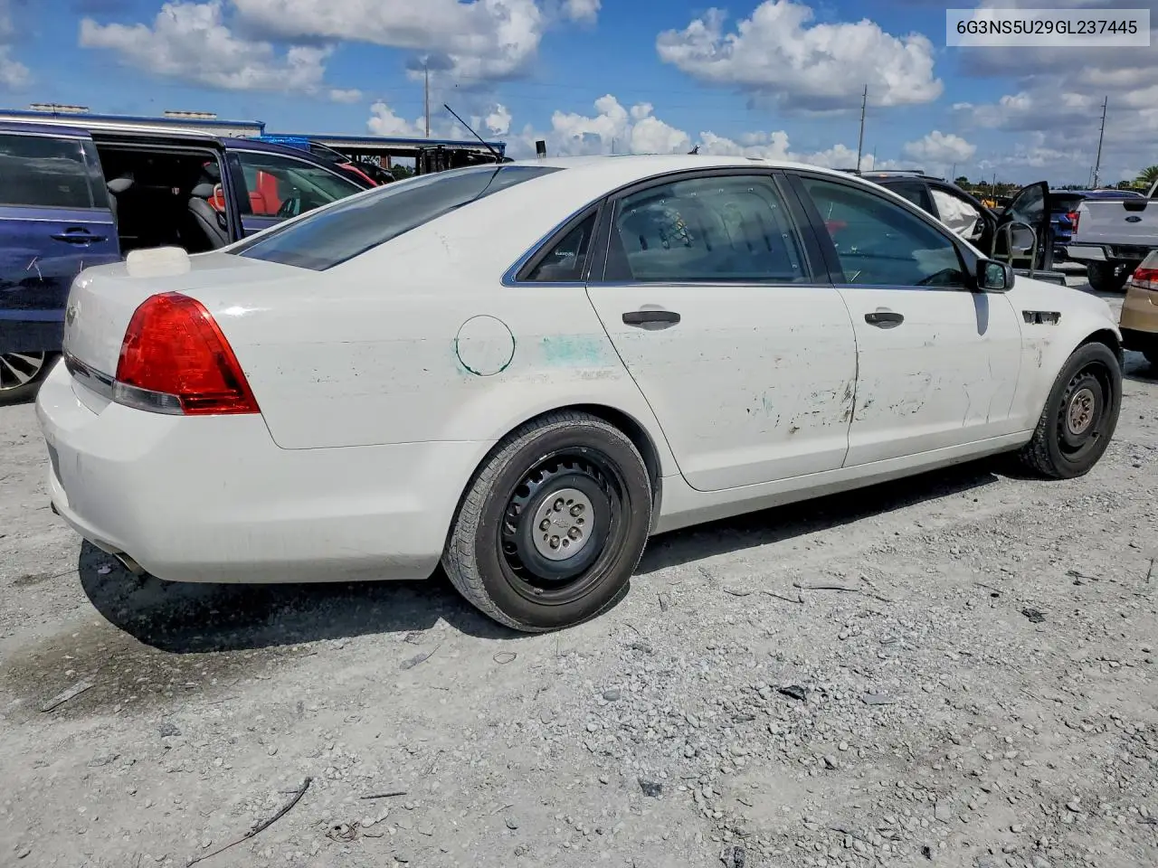 2016 Chevrolet Caprice Police VIN: 6G3NS5U29GL237445 Lot: 52671896