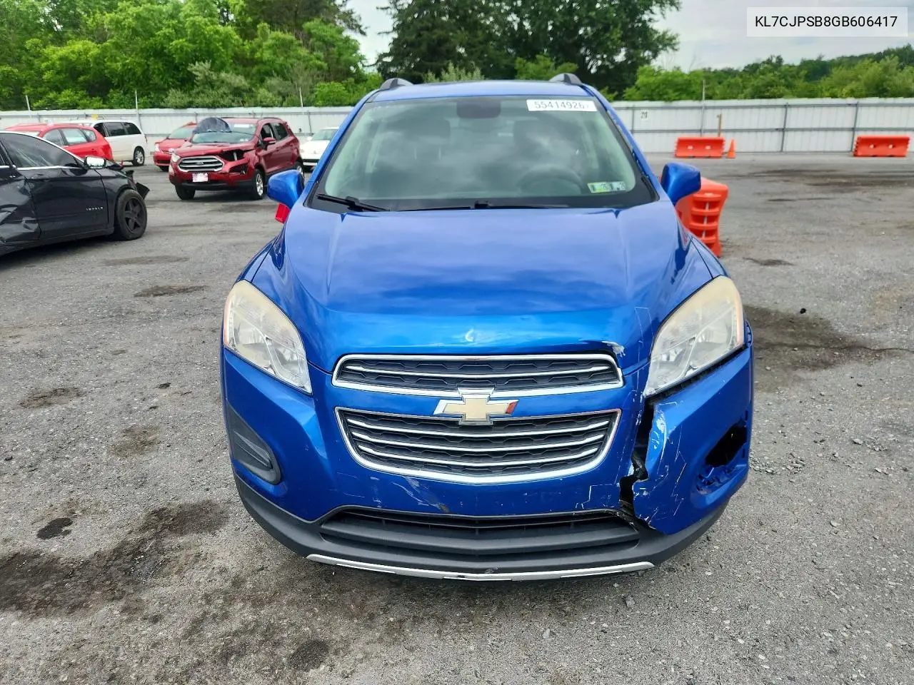 2016 Chevrolet Trax 1Lt VIN: KL7CJPSB8GB606417 Lot: 55414926