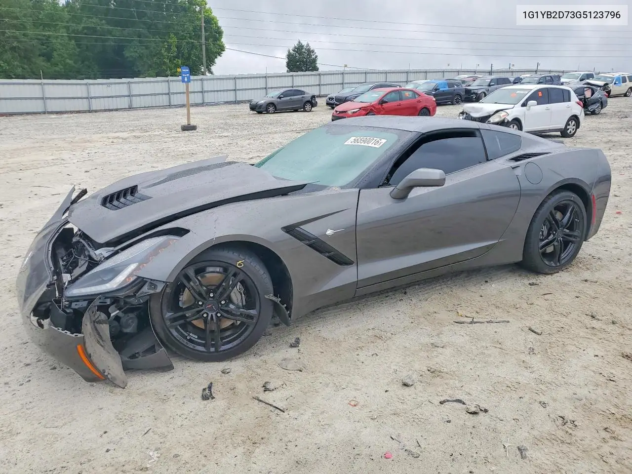 2016 Chevrolet Corvette Stingray 1Lt VIN: 1G1YB2D73G5123796 Lot: 56590016