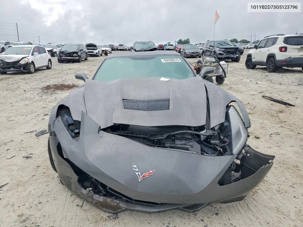 2016 Chevrolet Corvette Stingray 1Lt VIN: 1G1YB2D73G5123796 Lot: 56590016