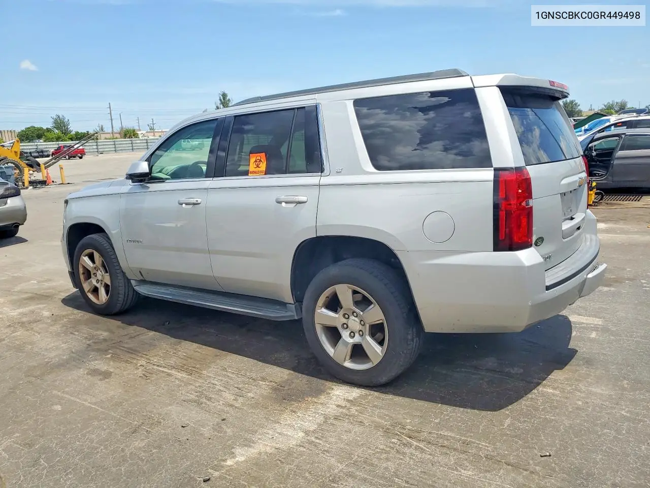 2016 Chevrolet Tahoe C1500 Lt VIN: 1GNSCBKC0GR449498 Lot: 56679026