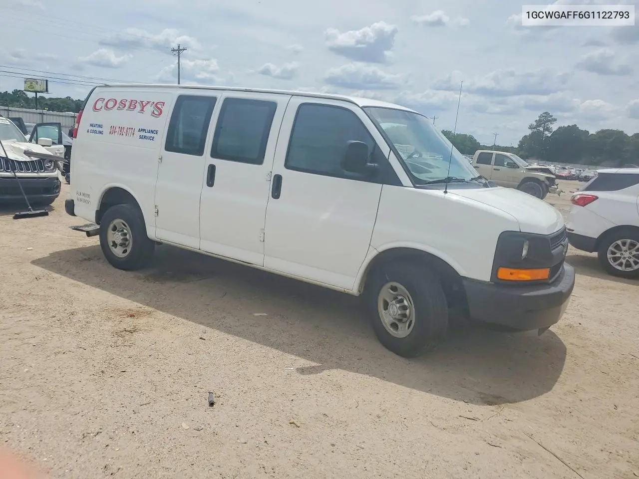 2016 Chevrolet Express G2500 VIN: 1GCWGAFF6G1122793 Lot: 56754606