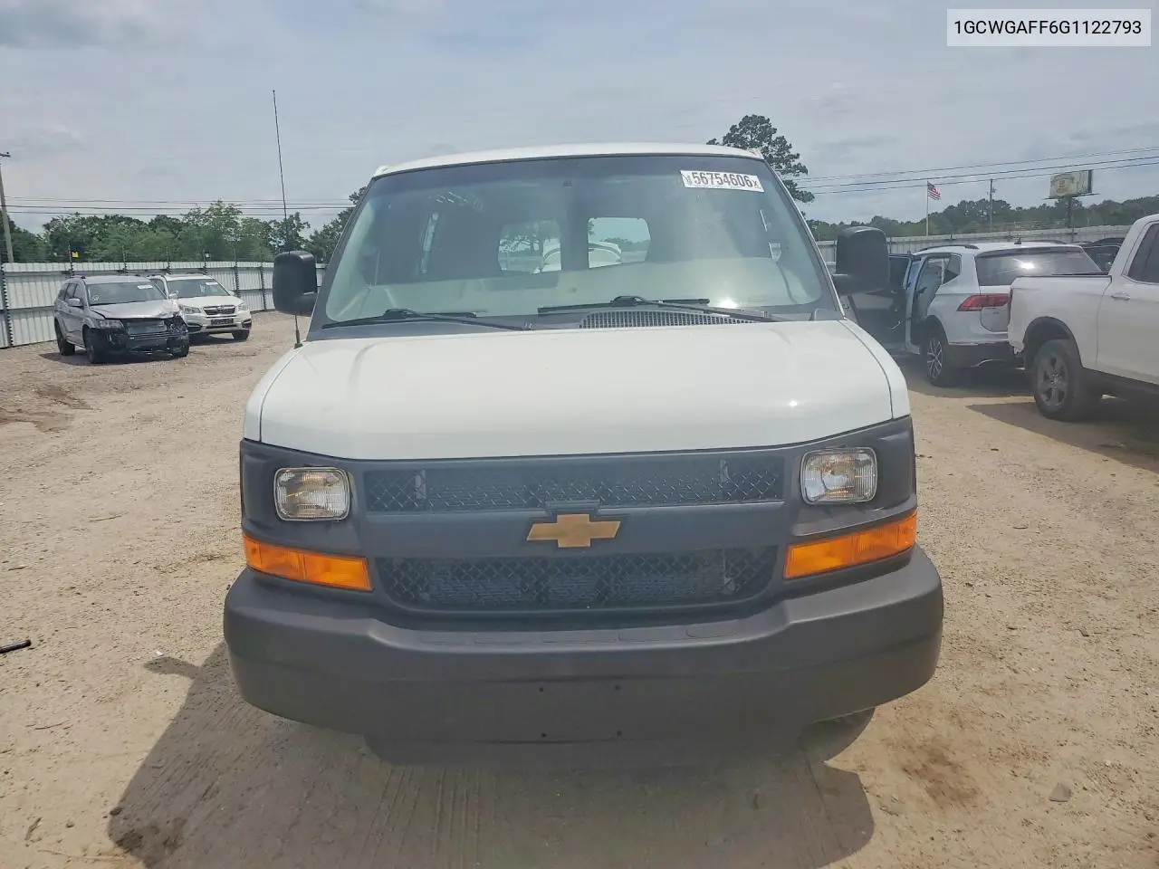 2016 Chevrolet Express G2500 VIN: 1GCWGAFF6G1122793 Lot: 56754606