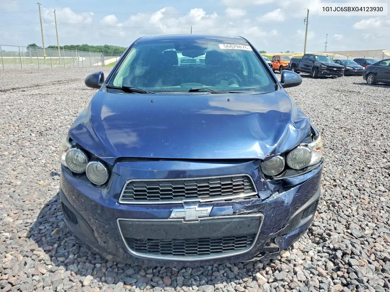 2016 Chevrolet Sonic Lt VIN: 1G1JC6SBXG4123930 Lot: 56829876