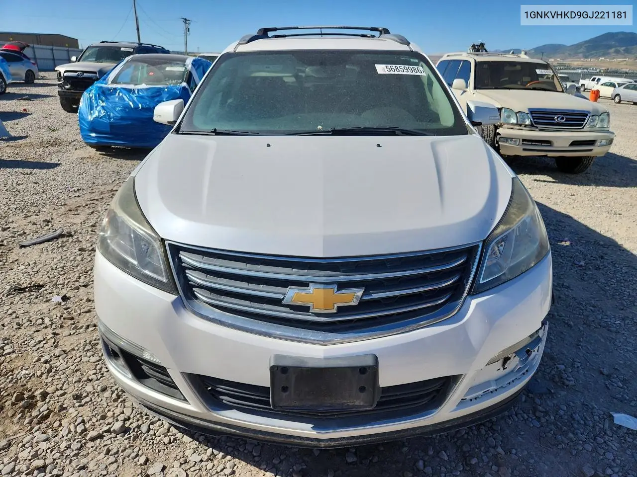 2016 Chevrolet Traverse Lt VIN: 1GNKVHKD9GJ221181 Lot: 56859986