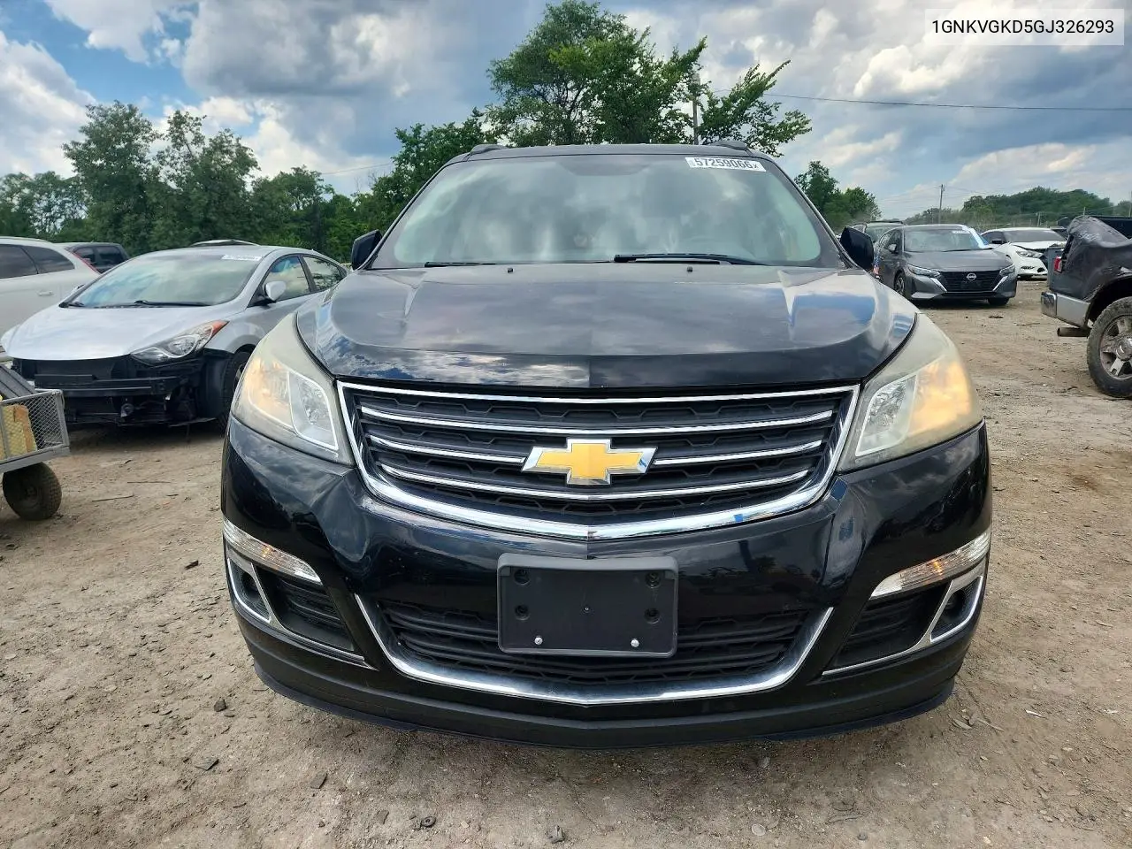 2016 Chevrolet Traverse Lt VIN: 1GNKVGKD5GJ326293 Lot: 57259066