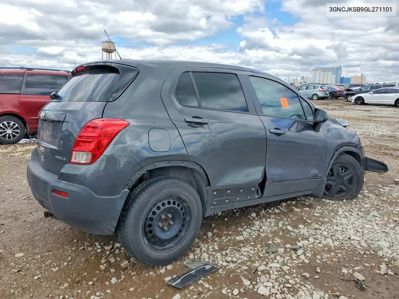 2016 Chevrolet Trax Ls VIN: 3GNCJKSB9GL271101 Lot: 57607086