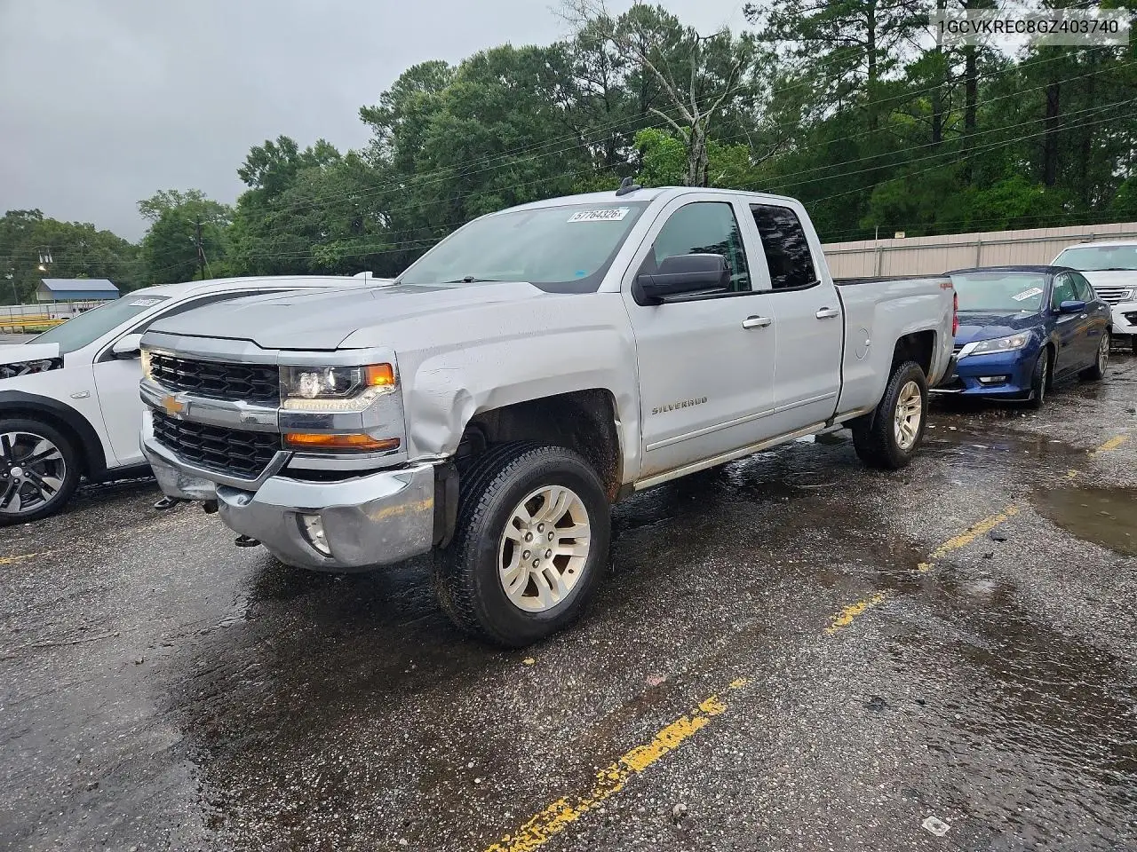 2016 Chevrolet Silverado K1500 Lt VIN: 1GCVKREC8GZ403740 Lot: 57764326