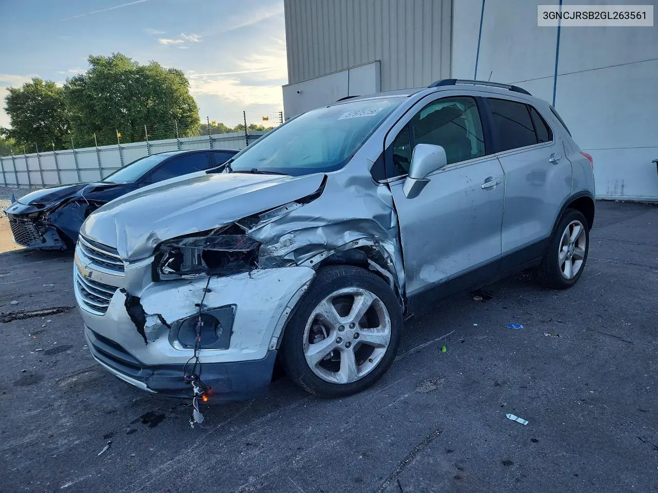 2016 Chevrolet Trax Ltz VIN: 3GNCJRSB2GL263561 Lot: 57975756