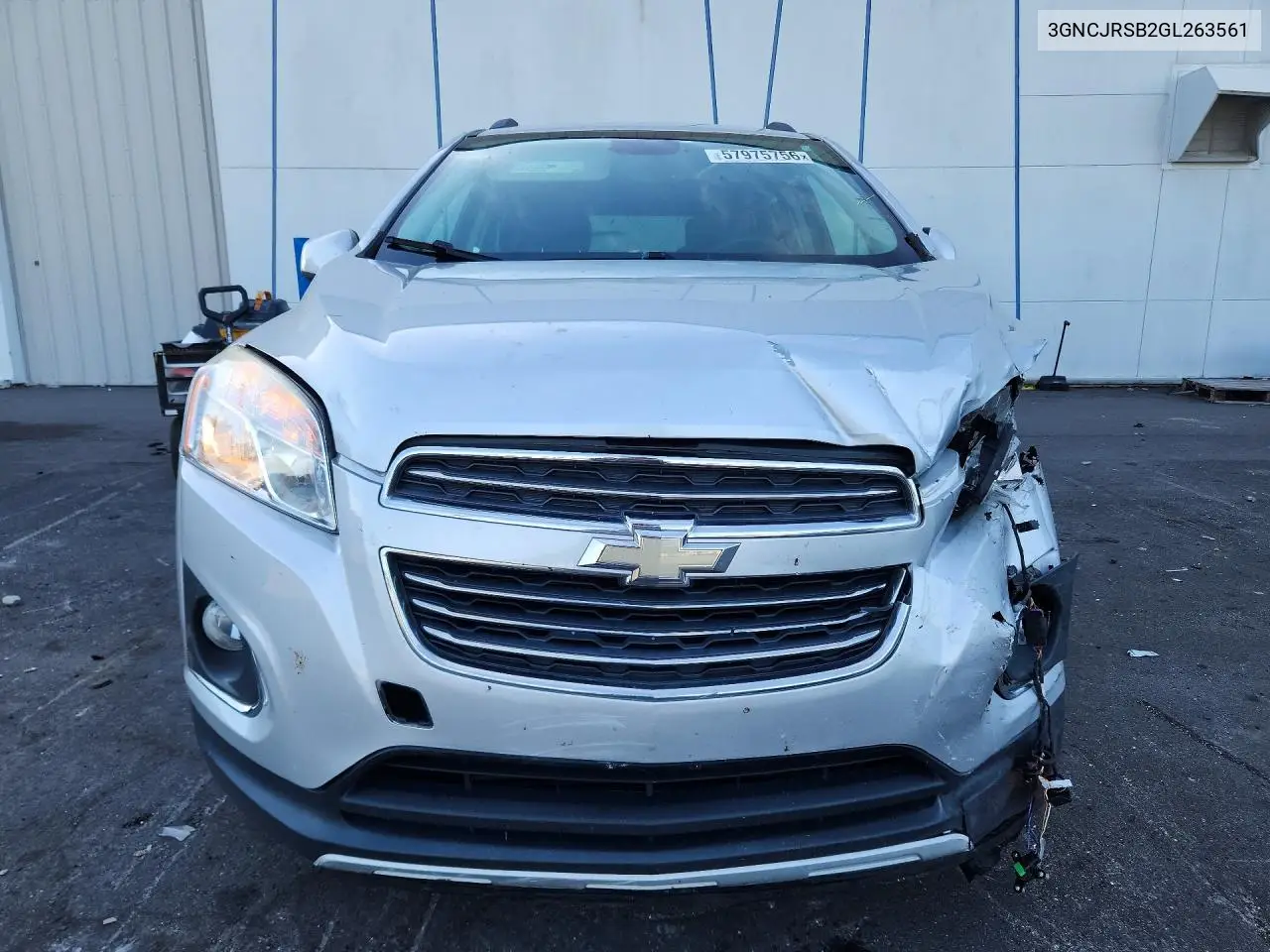 2016 Chevrolet Trax Ltz VIN: 3GNCJRSB2GL263561 Lot: 57975756