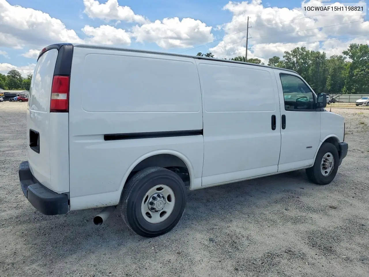 2017 Chevrolet Express G2500 VIN: 1GCWGAF15H1198821 Lot: 55097126