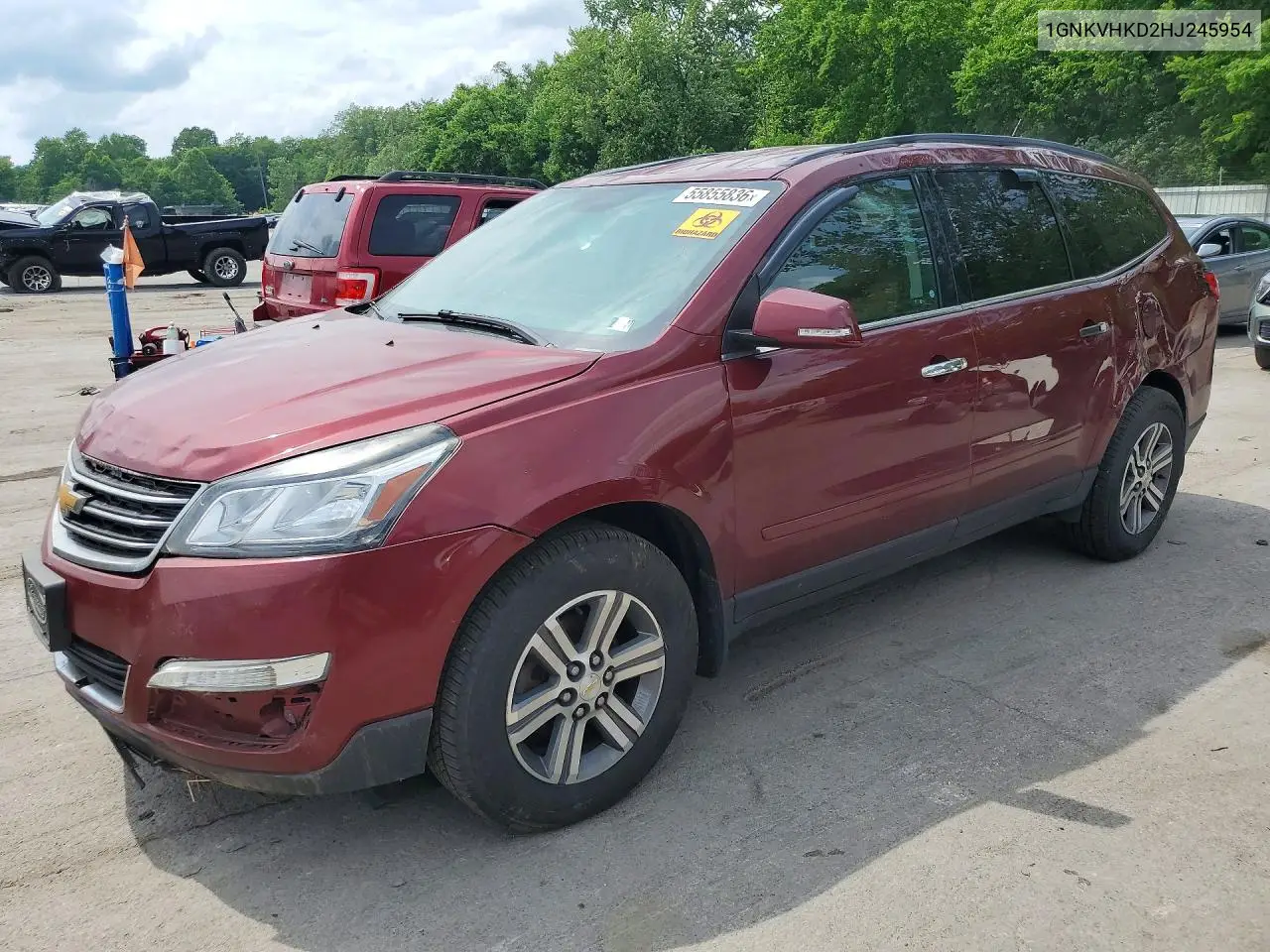 2017 Chevrolet Traverse Lt VIN: 1GNKVHKD2HJ245954 Lot: 55855836