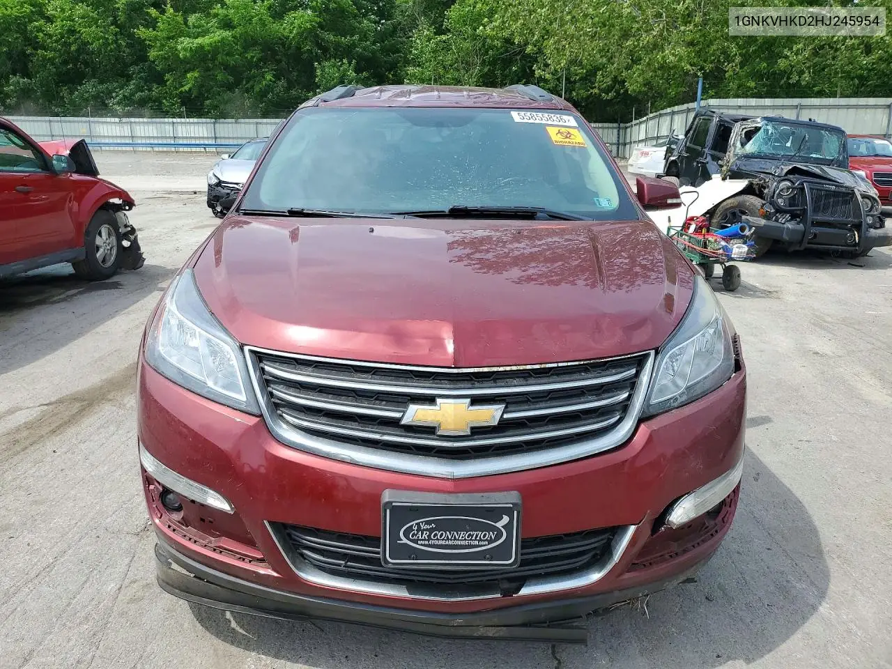 2017 Chevrolet Traverse Lt VIN: 1GNKVHKD2HJ245954 Lot: 55855836