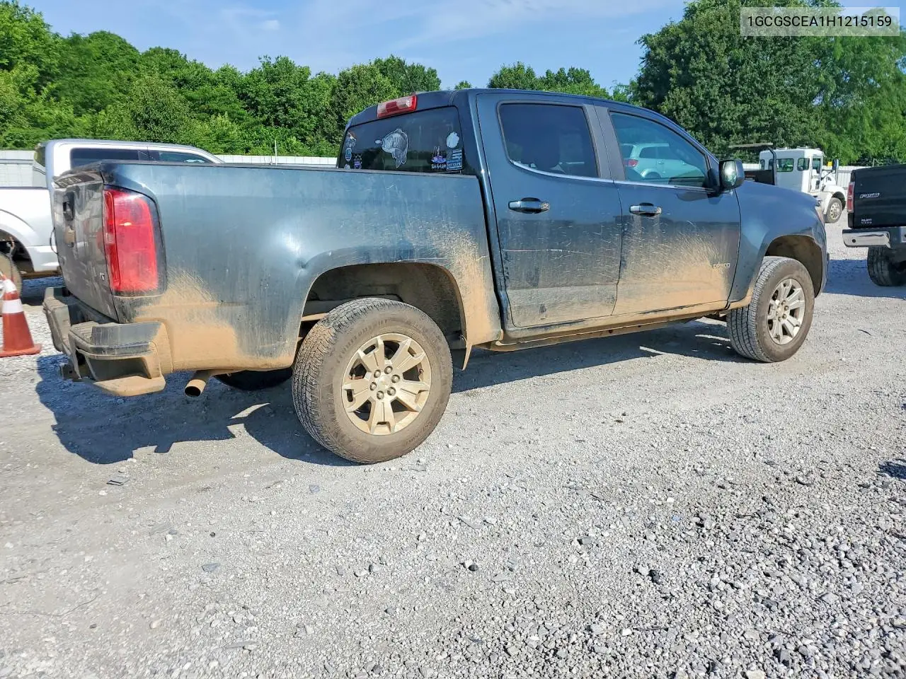 2017 Chevrolet Colorado Lt VIN: 1GCGSCEA1H1215159 Lot: 55986806