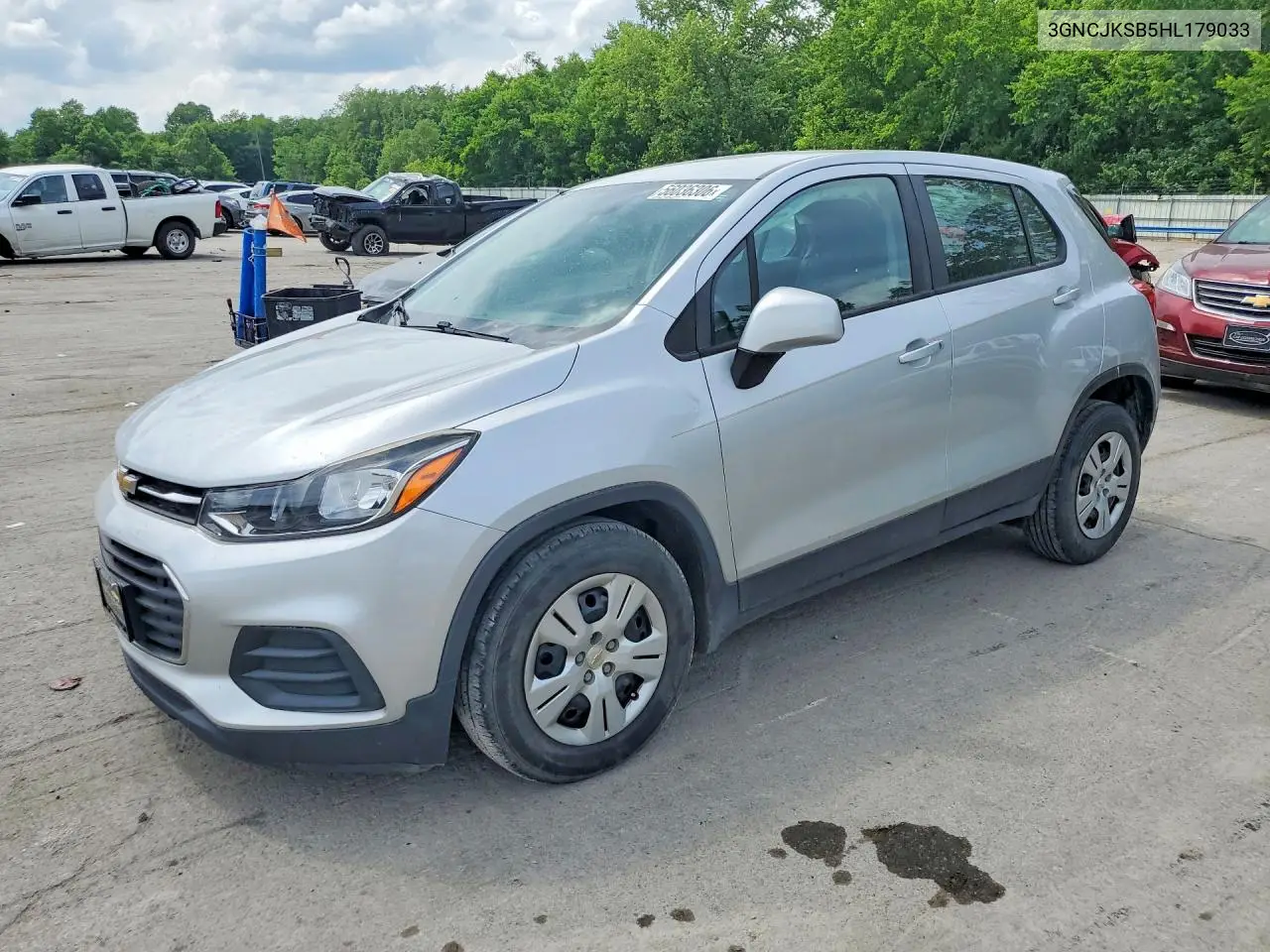2017 Chevrolet Trax Ls VIN: 3GNCJKSB5HL179033 Lot: 56036306