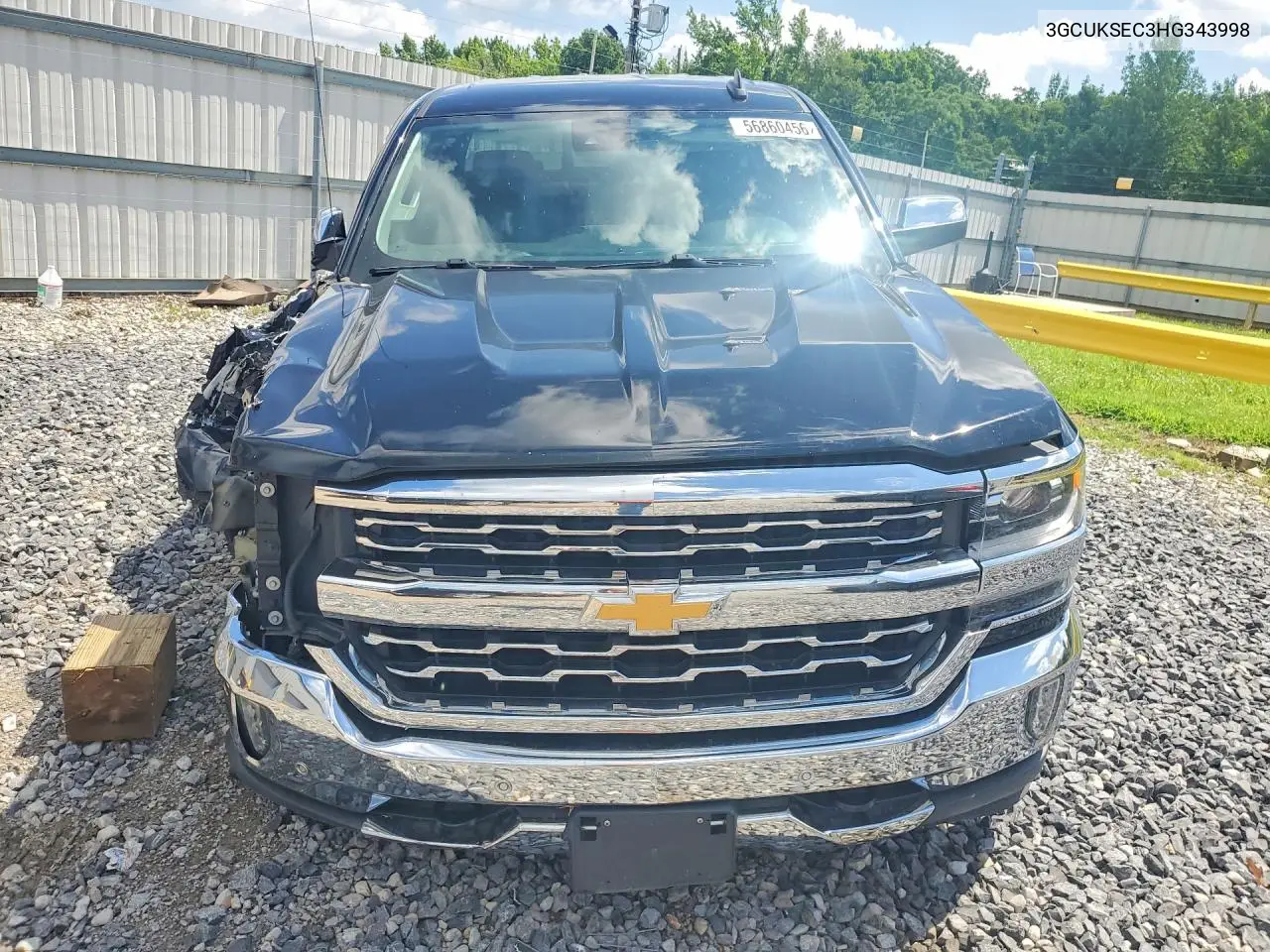 2017 Chevrolet Silverado K1500 Ltz VIN: 3GCUKSEC3HG343998 Lot: 56860456