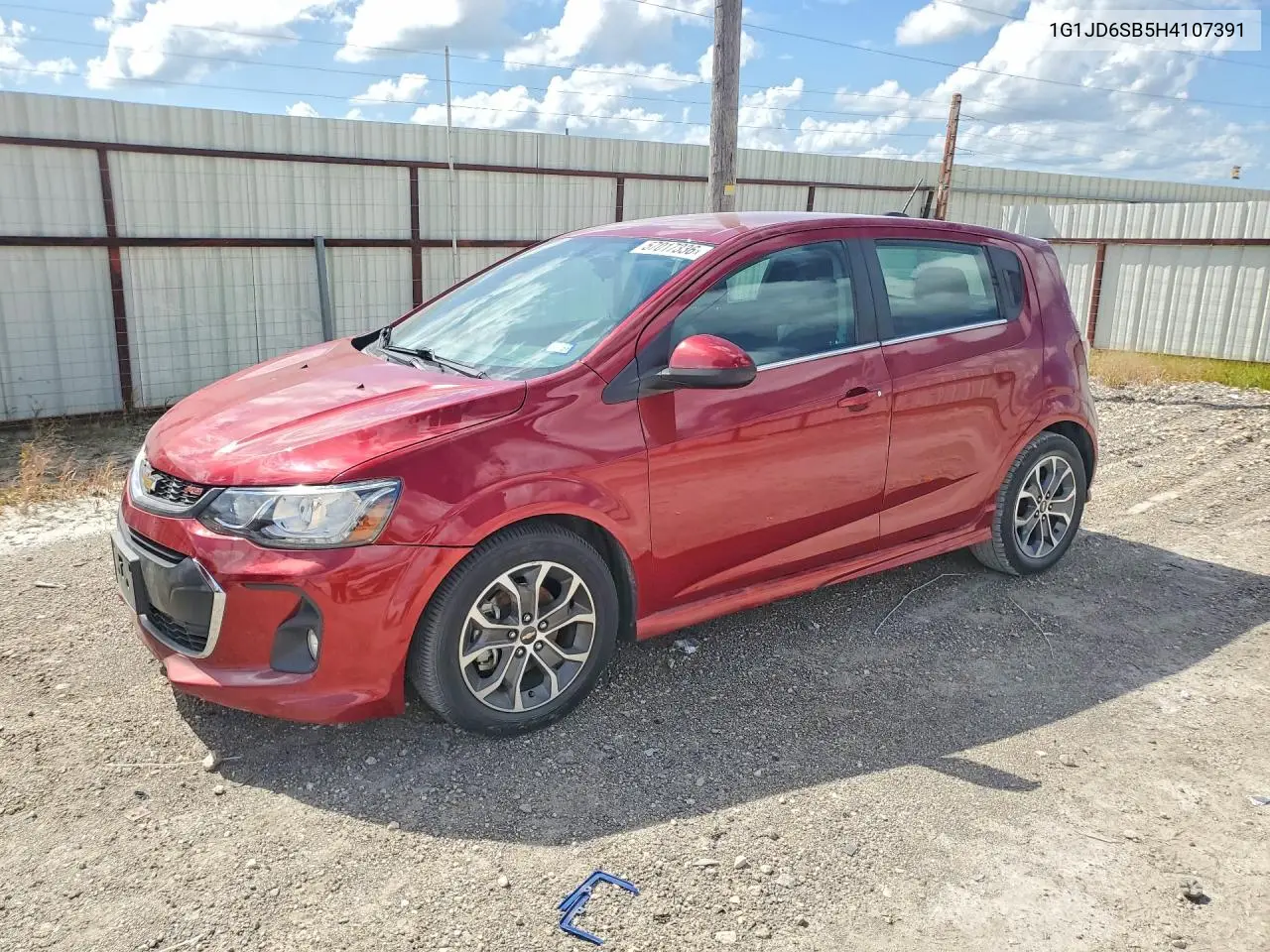 2017 Chevrolet Sonic Lt VIN: 1G1JD6SB5H4107391 Lot: 57017336