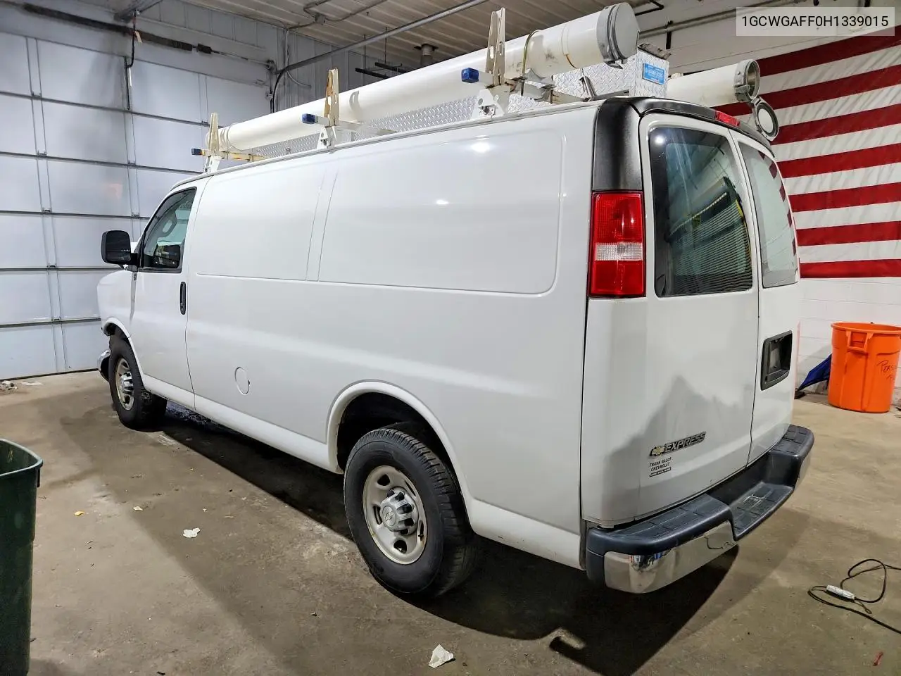 2017 Chevrolet Express G2500 VIN: 1GCWGAFF0H1339015 Lot: 59807326