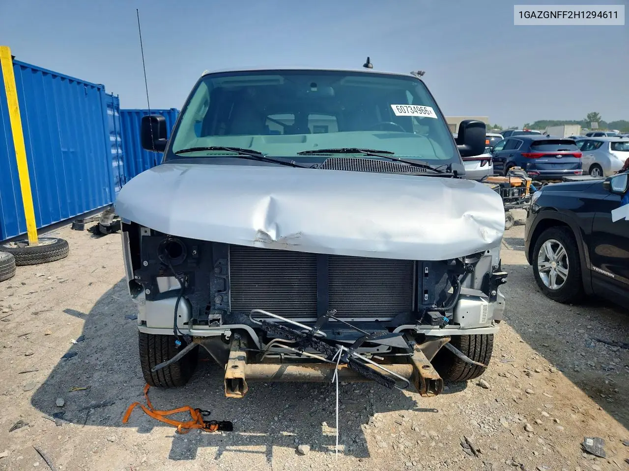 2017 Chevrolet Express G3500 Ls VIN: 1GAZGNFF2H1294611 Lot: 60734966