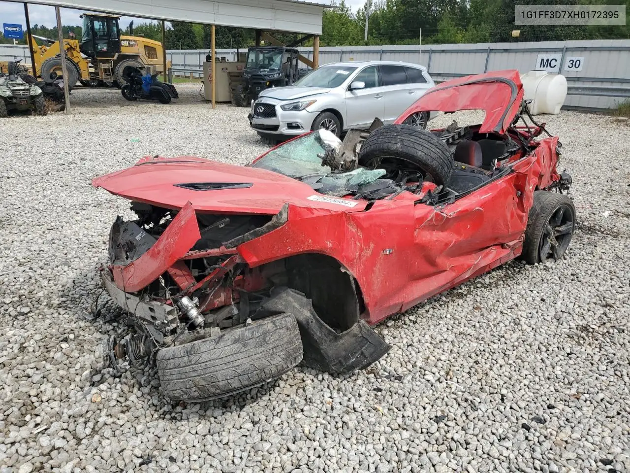 2017 Chevrolet Camaro Ss VIN: 1G1FF3D7XH0172395 Lot: 72915084
