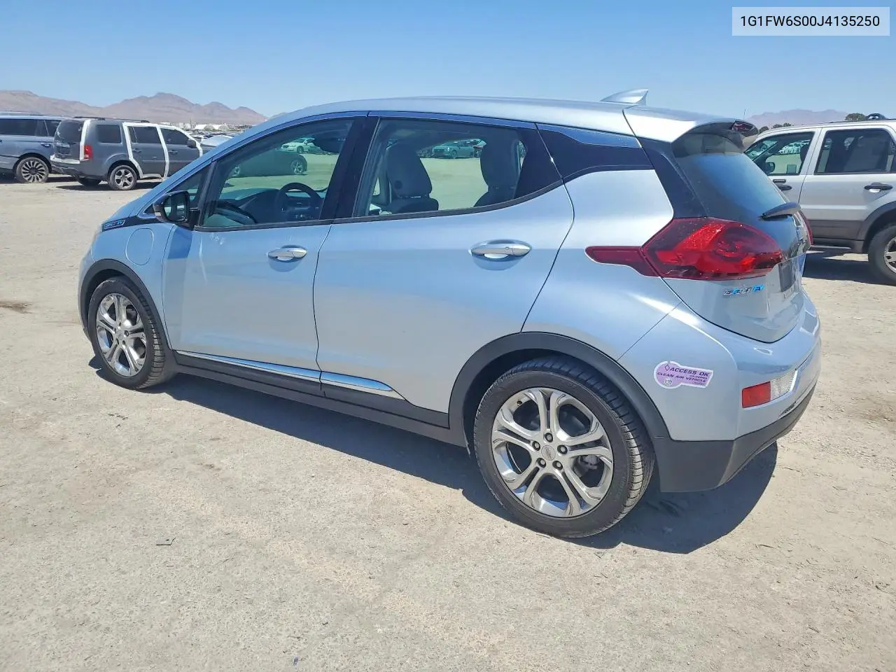 2018 Chevrolet Bolt Ev Lt VIN: 1G1FW6S00J4135250 Lot: 53801526