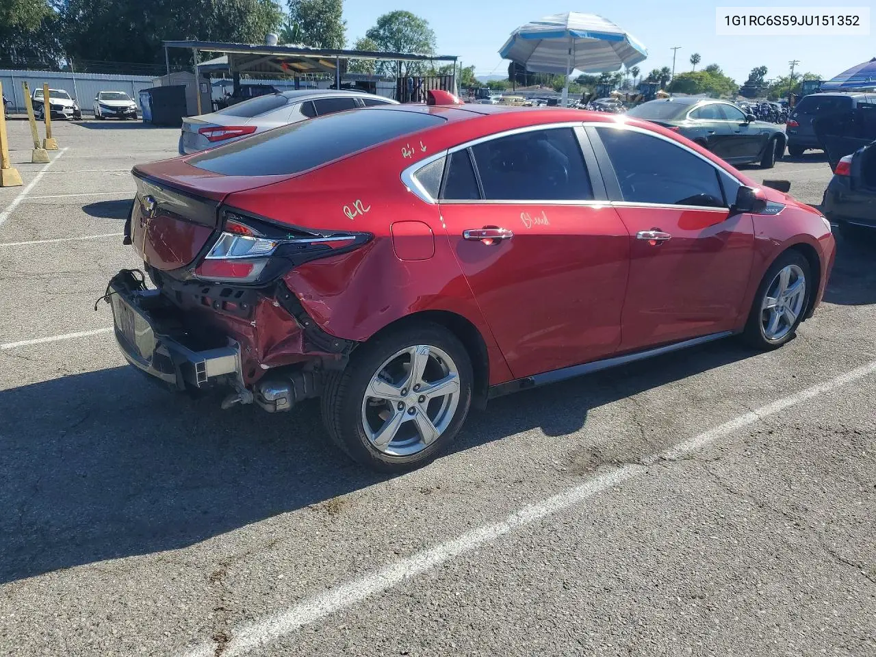 2018 Chevrolet Volt Lt VIN: 1G1RC6S59JU151352 Lot: 54643796