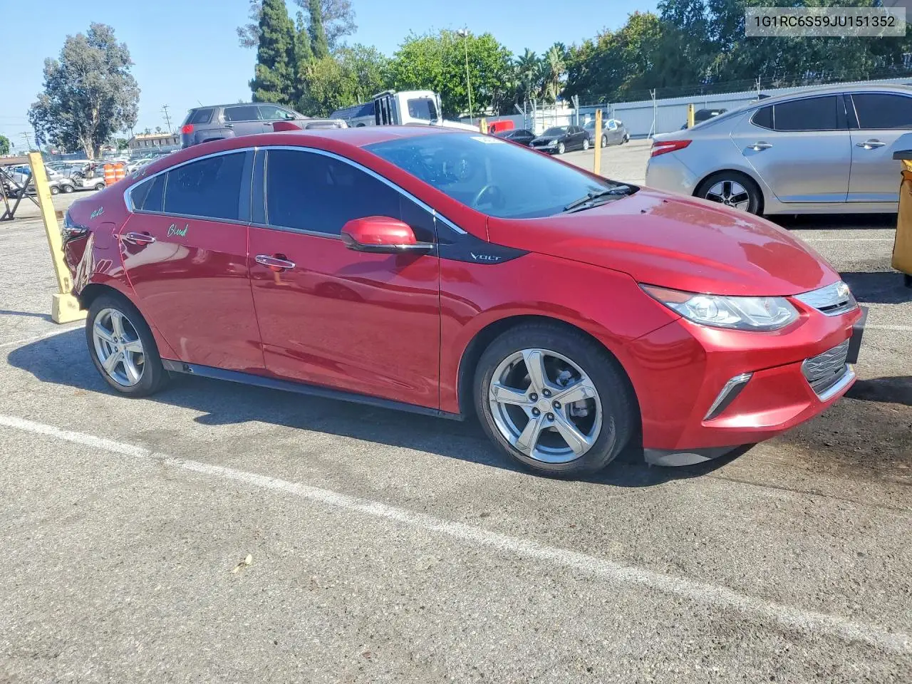 2018 Chevrolet Volt Lt VIN: 1G1RC6S59JU151352 Lot: 54643796