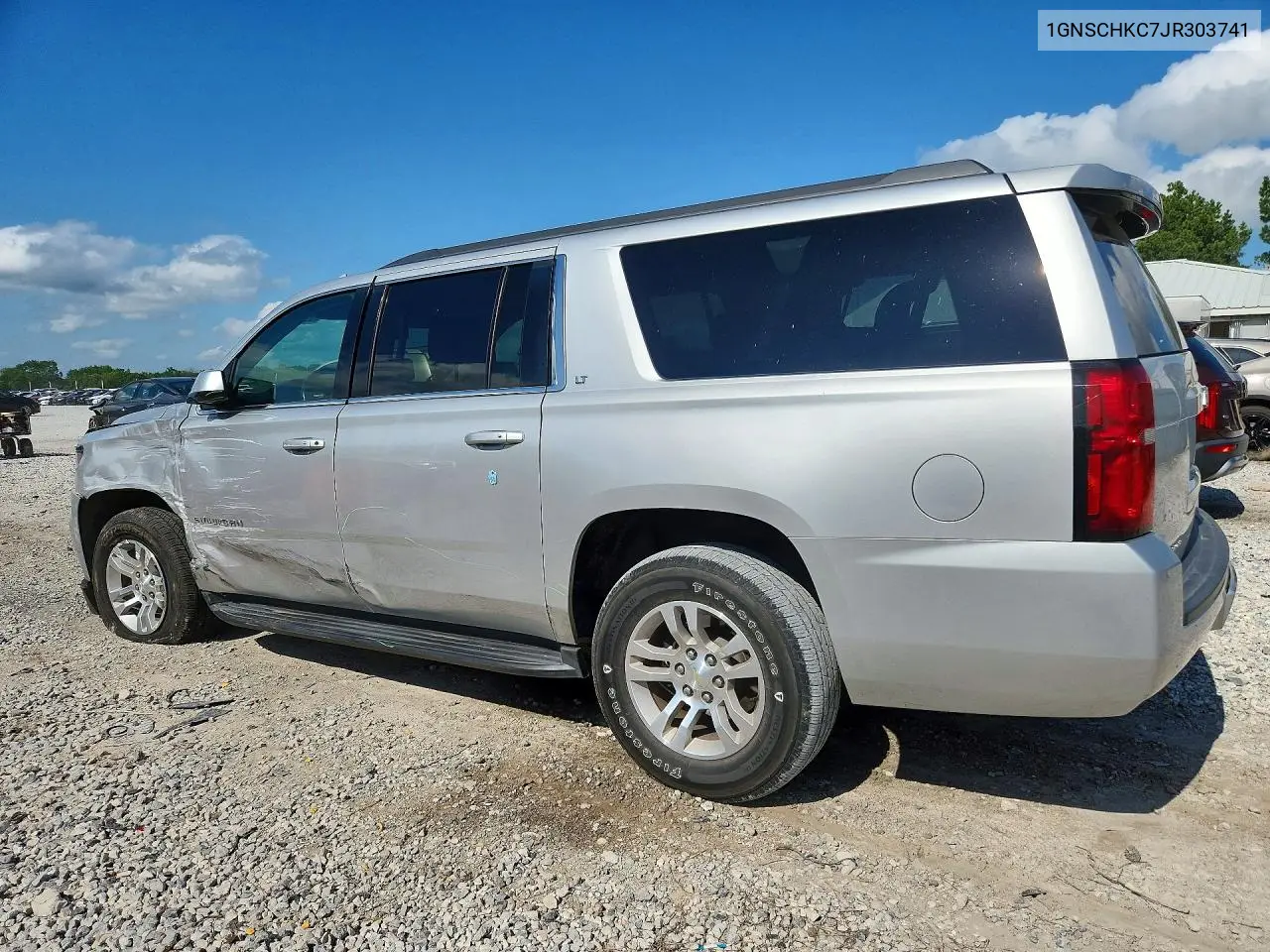 2018 Chevrolet Suburban C1500 Lt VIN: 1GNSCHKC7JR303741 Lot: 55588706