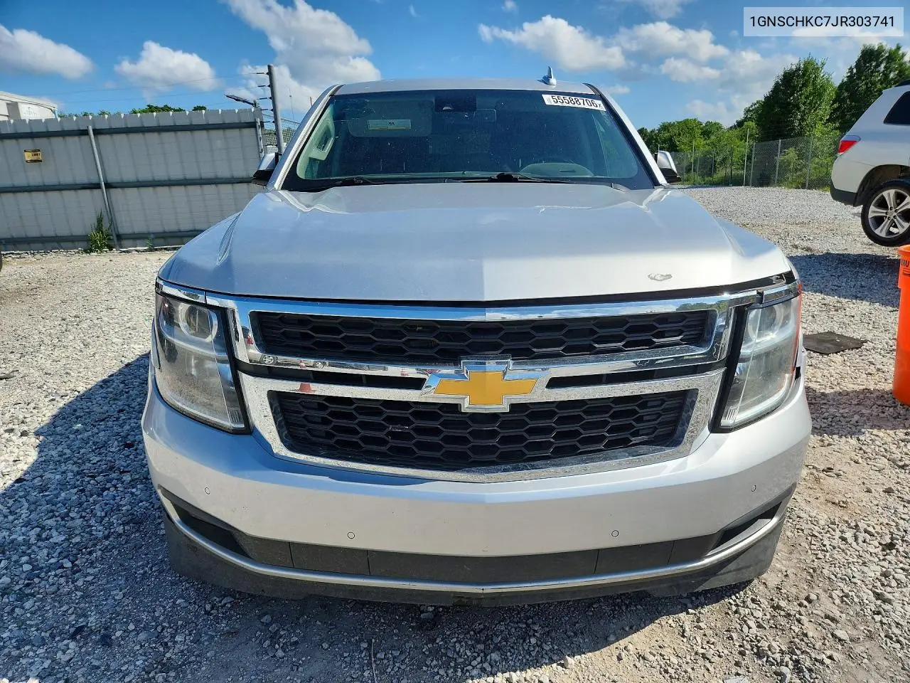 2018 Chevrolet Suburban C1500 Lt VIN: 1GNSCHKC7JR303741 Lot: 55588706