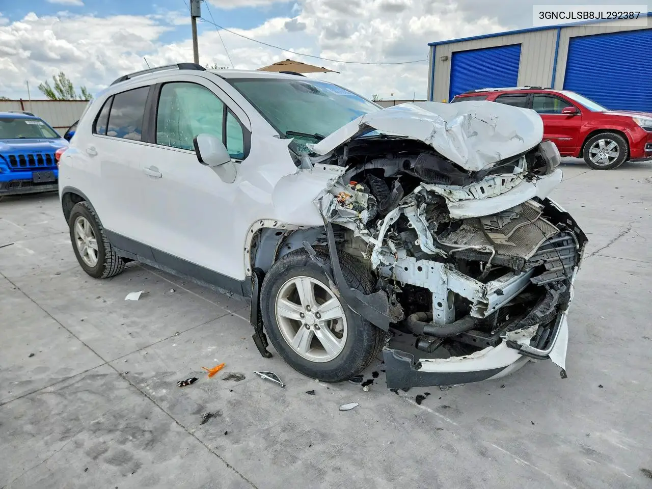 2018 Chevrolet Trax 1Lt VIN: 3GNCJLSB8JL292387 Lot: 56276186