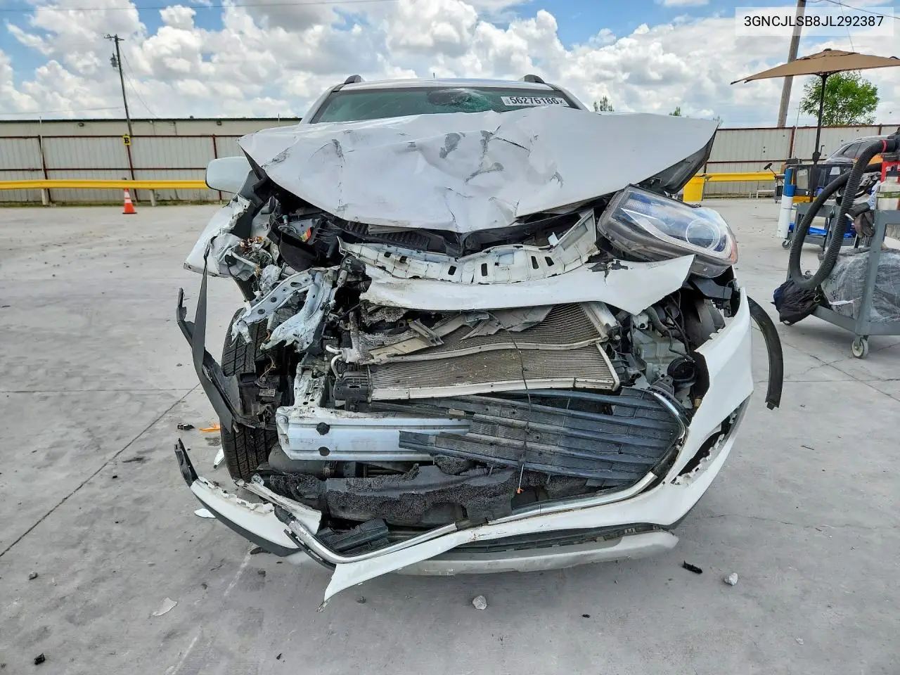 2018 Chevrolet Trax 1Lt VIN: 3GNCJLSB8JL292387 Lot: 56276186