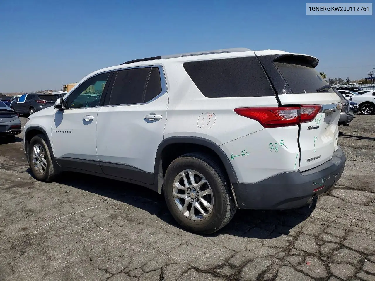 2018 Chevrolet Traverse Lt VIN: 1GNERGKW2JJ112761 Lot: 56299996