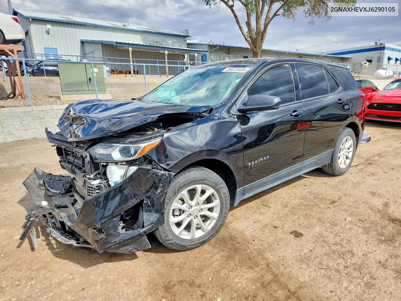 2018 Chevrolet Equinox Ls VIN: 2GNAXHEVXJ6290105 Lot: 56673406