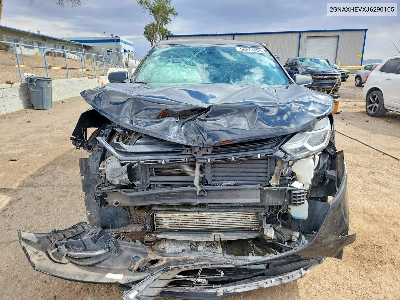 2018 Chevrolet Equinox Ls VIN: 2GNAXHEVXJ6290105 Lot: 56673406