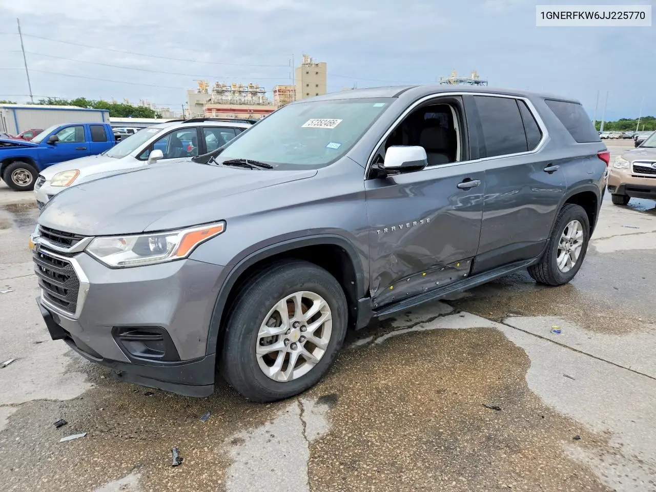2018 Chevrolet Traverse Ls VIN: 1GNERFKW6JJ225770 Lot: 57352466
