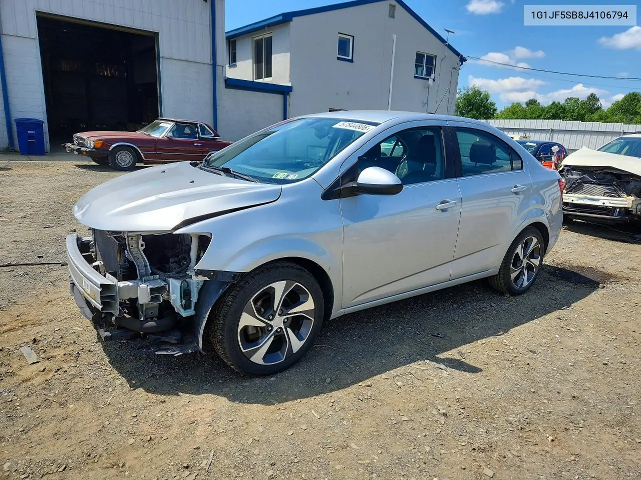 2018 Chevrolet Sonic Premier VIN: 1G1JF5SB8J4106794 Lot: 57844806