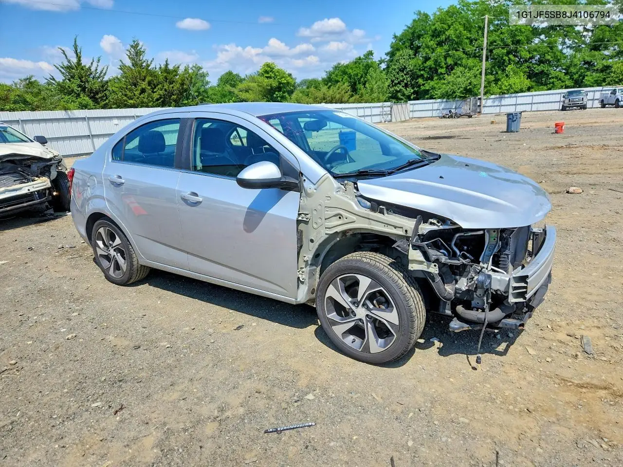 2018 Chevrolet Sonic Premier VIN: 1G1JF5SB8J4106794 Lot: 57844806