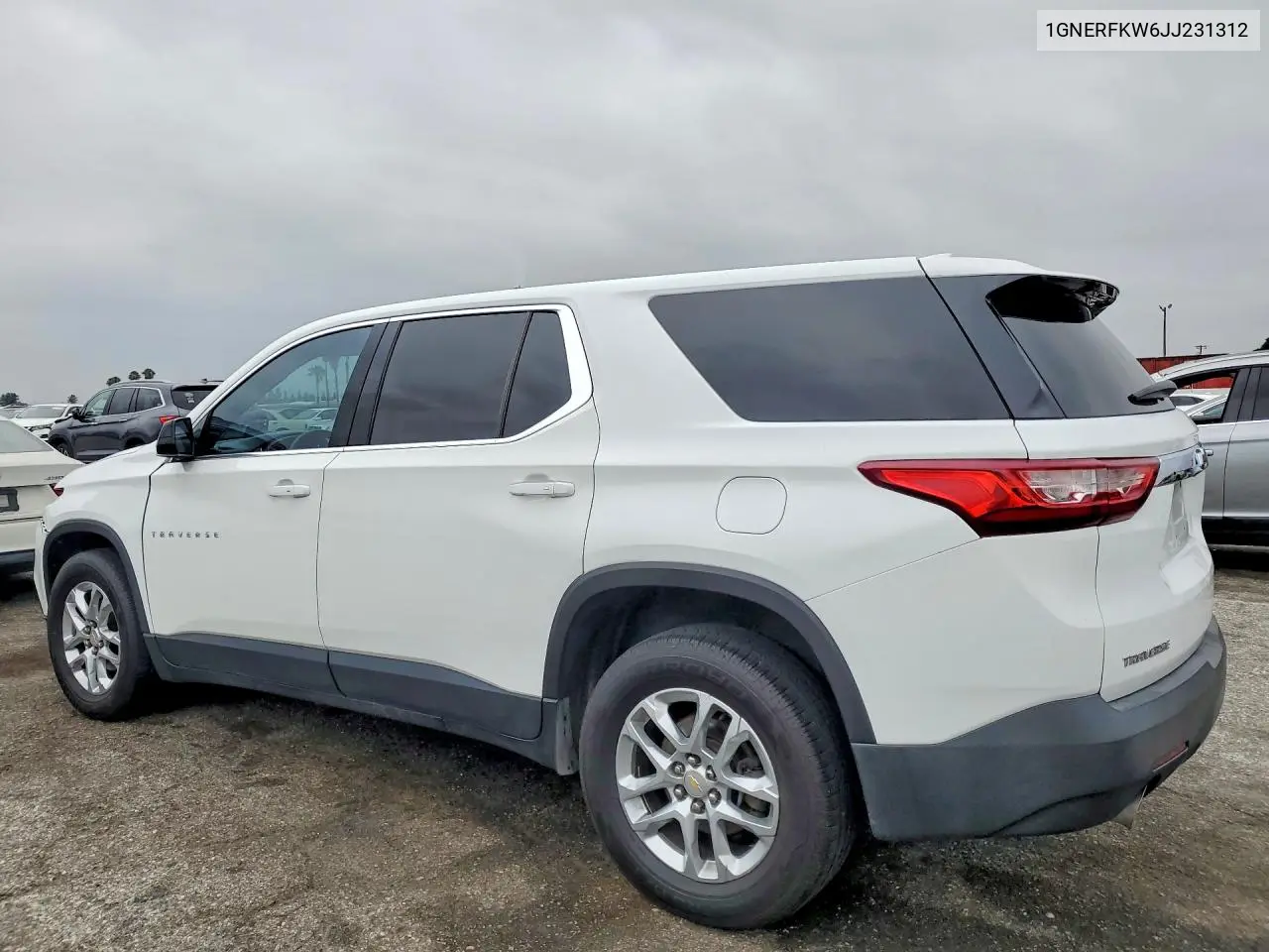 2018 Chevrolet Traverse Ls VIN: 1GNERFKW6JJ231312 Lot: 58051406