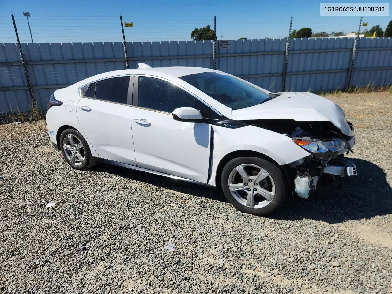 2018 Chevrolet Volt Lt VIN: 1G1RC6S54JU138783 Lot: 58509776